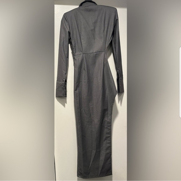 NWT Prettylittlething Label Charcoal Shirt Ring - Picture 4 of 7